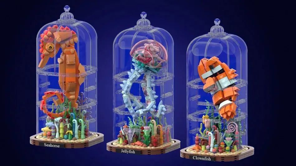 【周邊專區】在琉璃中游曳，樂高IDEAS作品《海洋生物》再次獲得萬票支持