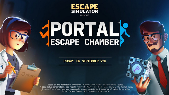 《密室逃脫模擬器》x《傳送門》DLC正式公佈-第1張