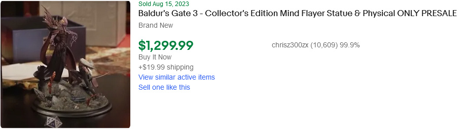 《博德之门3》实体典藏版转标价格近2000美元-第3张