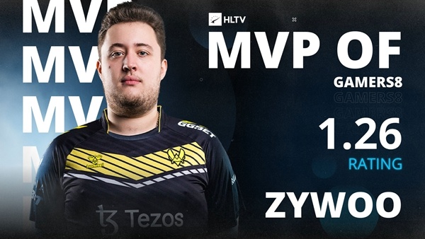 【CS:GO】絕對的王者！ZywOo榮膺Gamers8 2023 MVP獎章