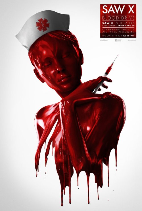 《電鋸驚魂10》全新海報：渾身浴血護士小姐-第0張