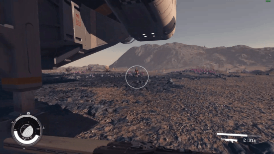 《星空》玩家和NPC對話過程中被野怪擊殺