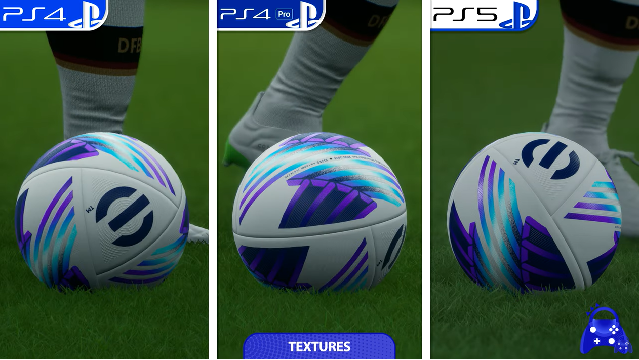 《实况足球2024》各版本图形对比，PS5版改进明显-第2张