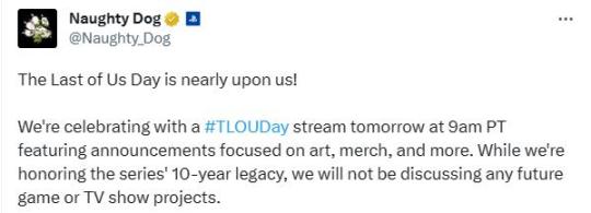 【PC遊戲】頑皮狗將舉辦一年一度的“最後生還者日”慶祝活動
