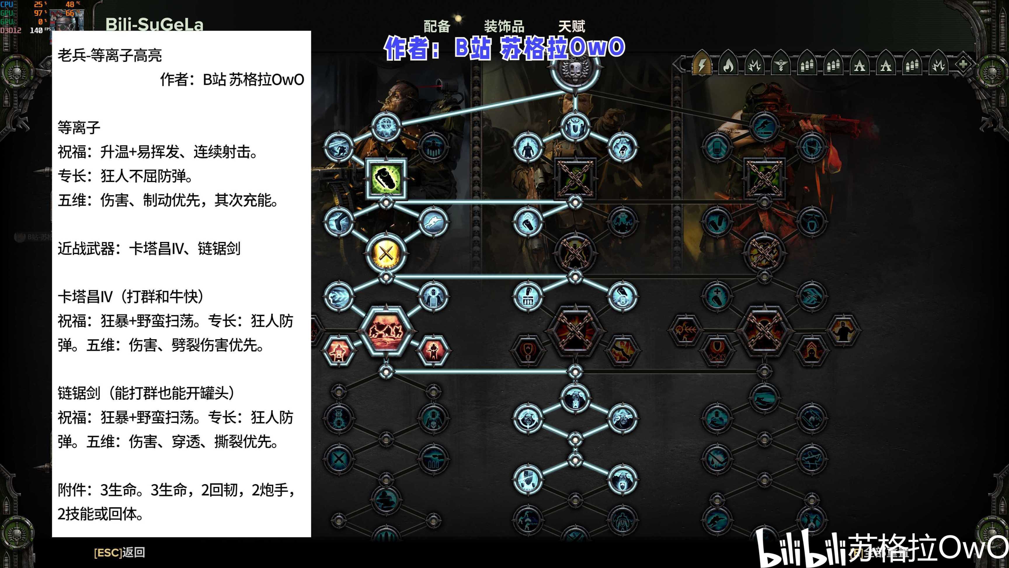 【戰錘40K暗潮】老兵 新天賦玩法配裝武器祝福專長五維攻略-第2張