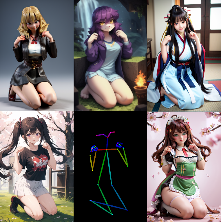 极度安利！ ControlNet Openpose助你精准控制AI绘画人物姿态