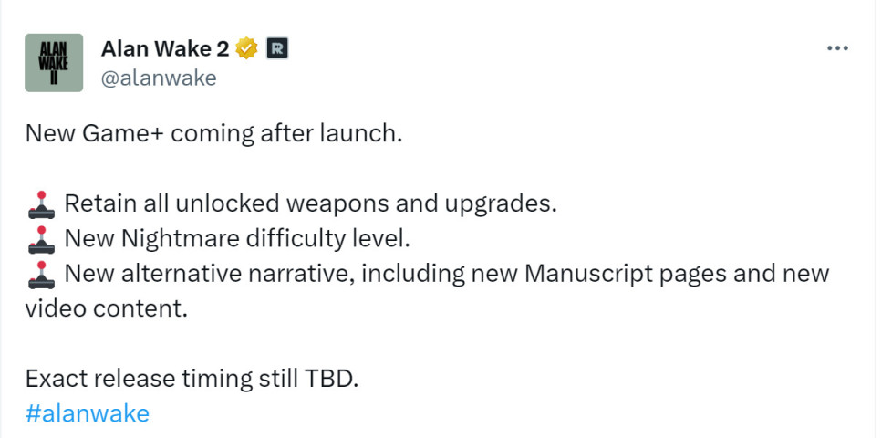 《心灵杀手2》将在发售后追加二周目模式-第1张