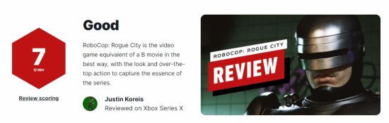 《機械戰警 暴戾都市》IGN7分：電子遊戲中的B級片
