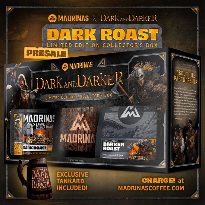 【PC遊戲】多人生存遊戲《Dark and Darker》再次推出聯名咖啡收藏-第0張