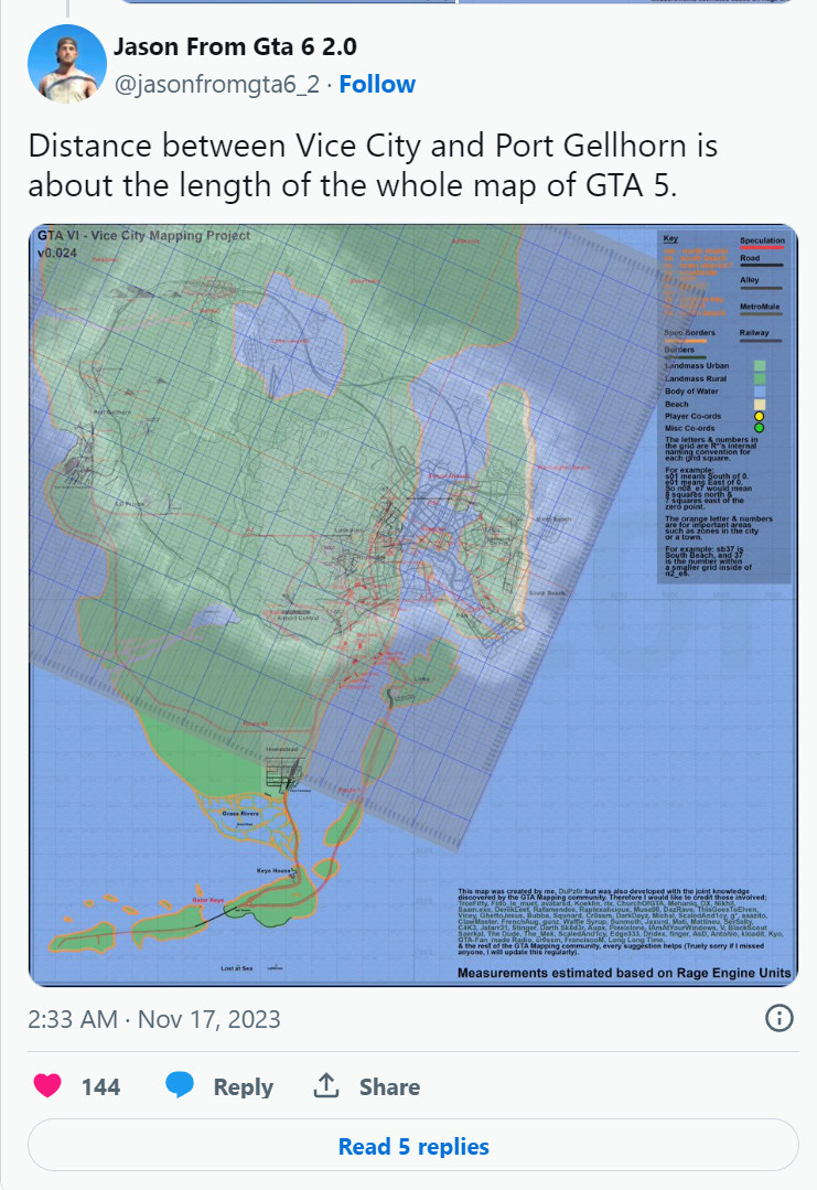 《GTA6》的开放世界地图可能是5代的3倍大-第1张