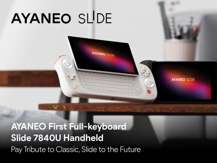 【PC遊戲】AYANEO SLIDE滑屏掌機開啟眾籌 預定12月上市