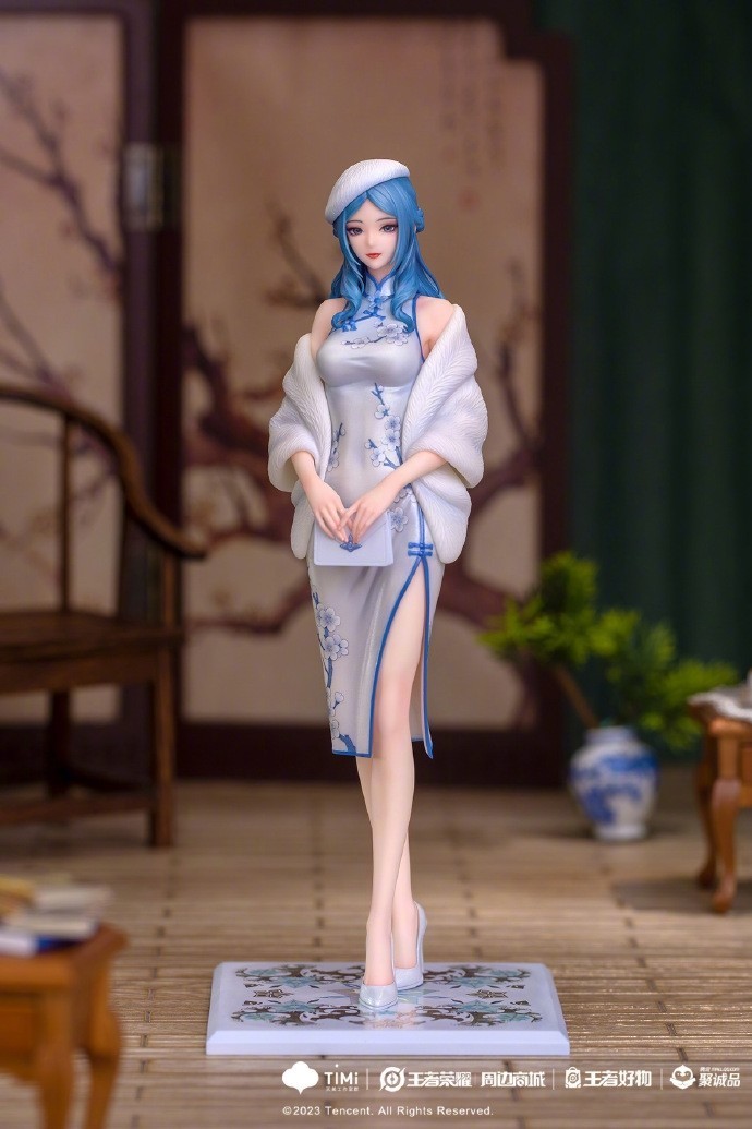 《王者荣耀》“四大美女”旗袍手办开售 3D打印超逼真-第3张