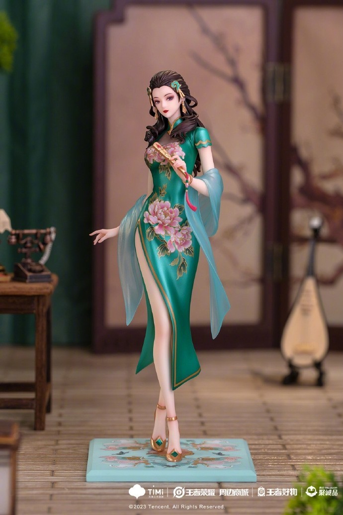 《王者荣耀》“四大美女”旗袍手办开售 3D打印超逼真-第5张