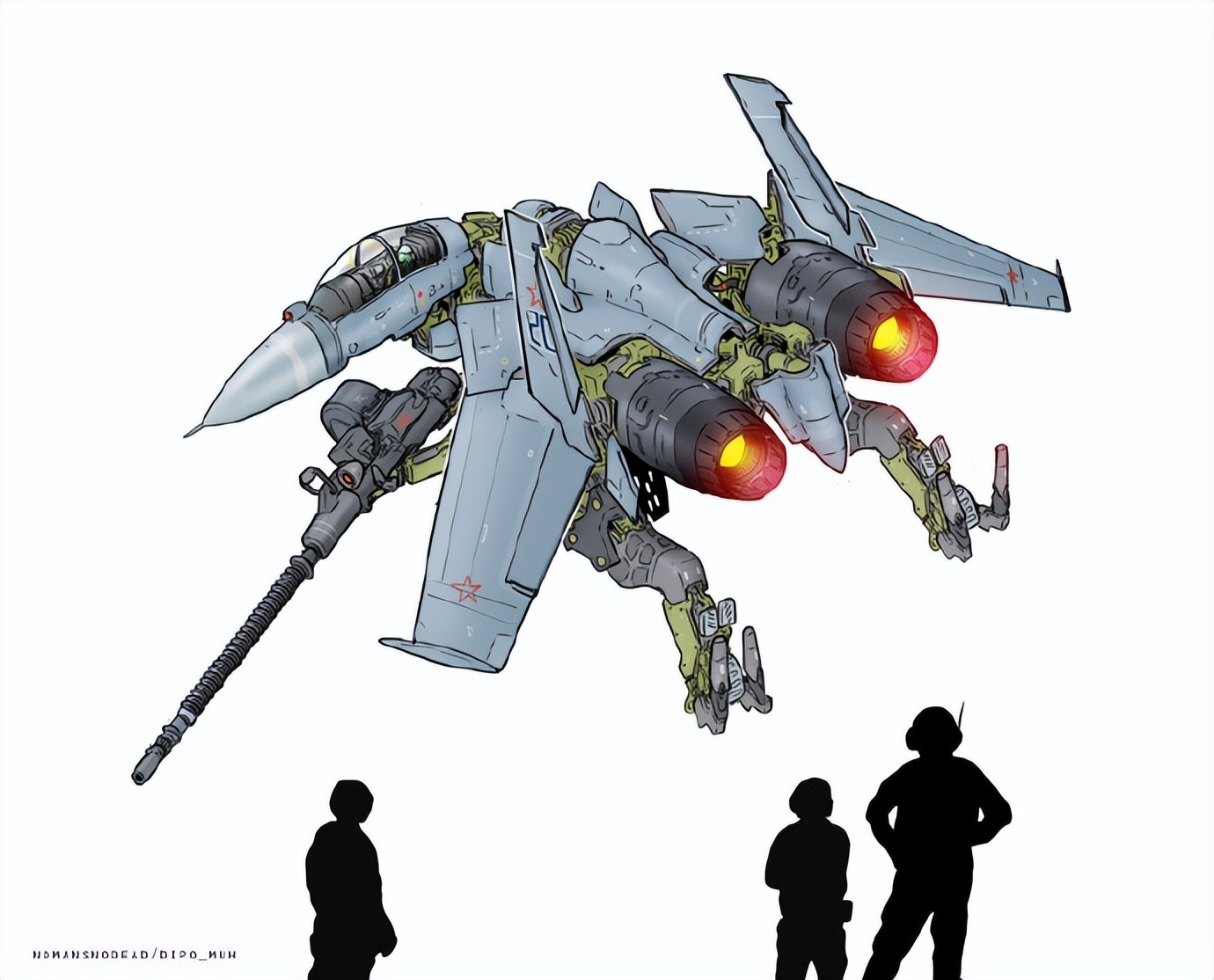 【周边专区】5款可变形战机设计，写实版超时空要塞-第4张