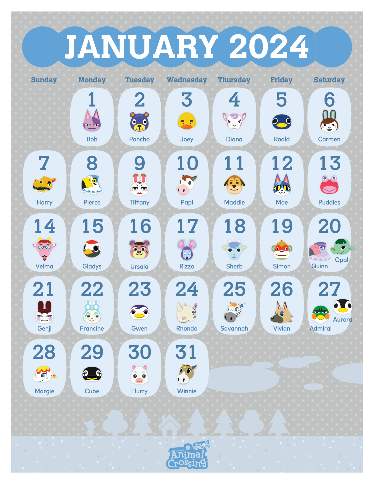 《動物森友會》2024年日曆現已上架！玩家可兌換領取-第3張