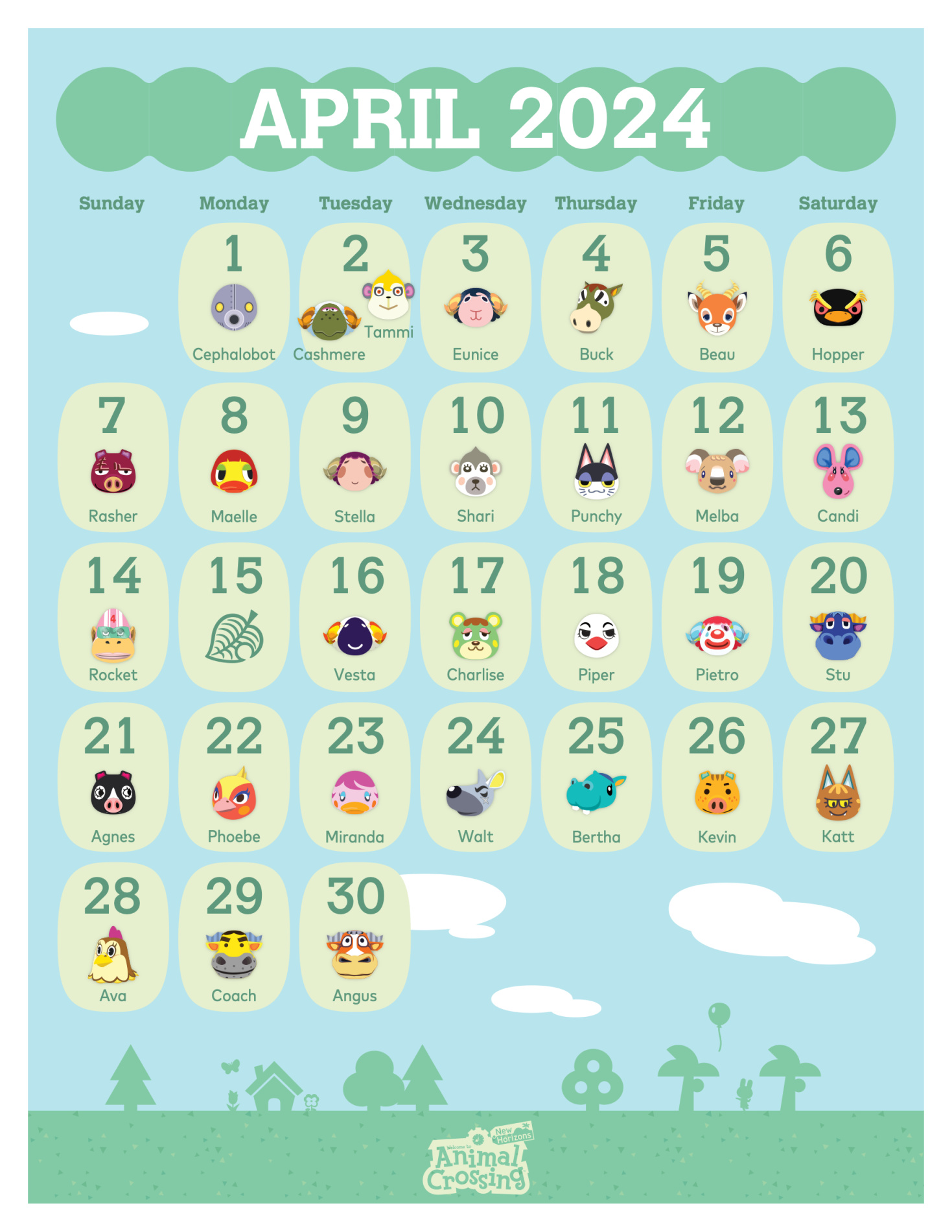《動物森友會》2024年日曆現已上架！玩家可兌換領取-第7張