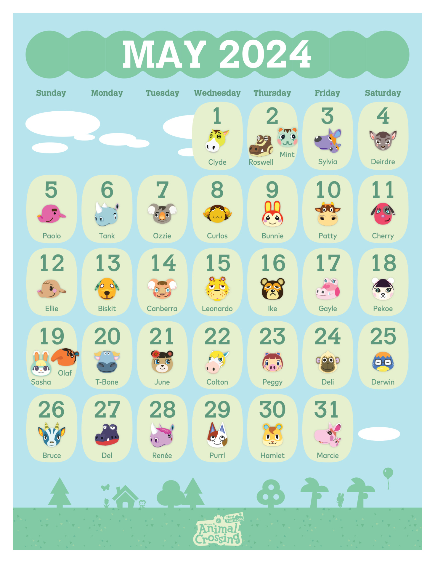 《動物森友會》2024年日曆現已上架！玩家可兌換領取-第8張