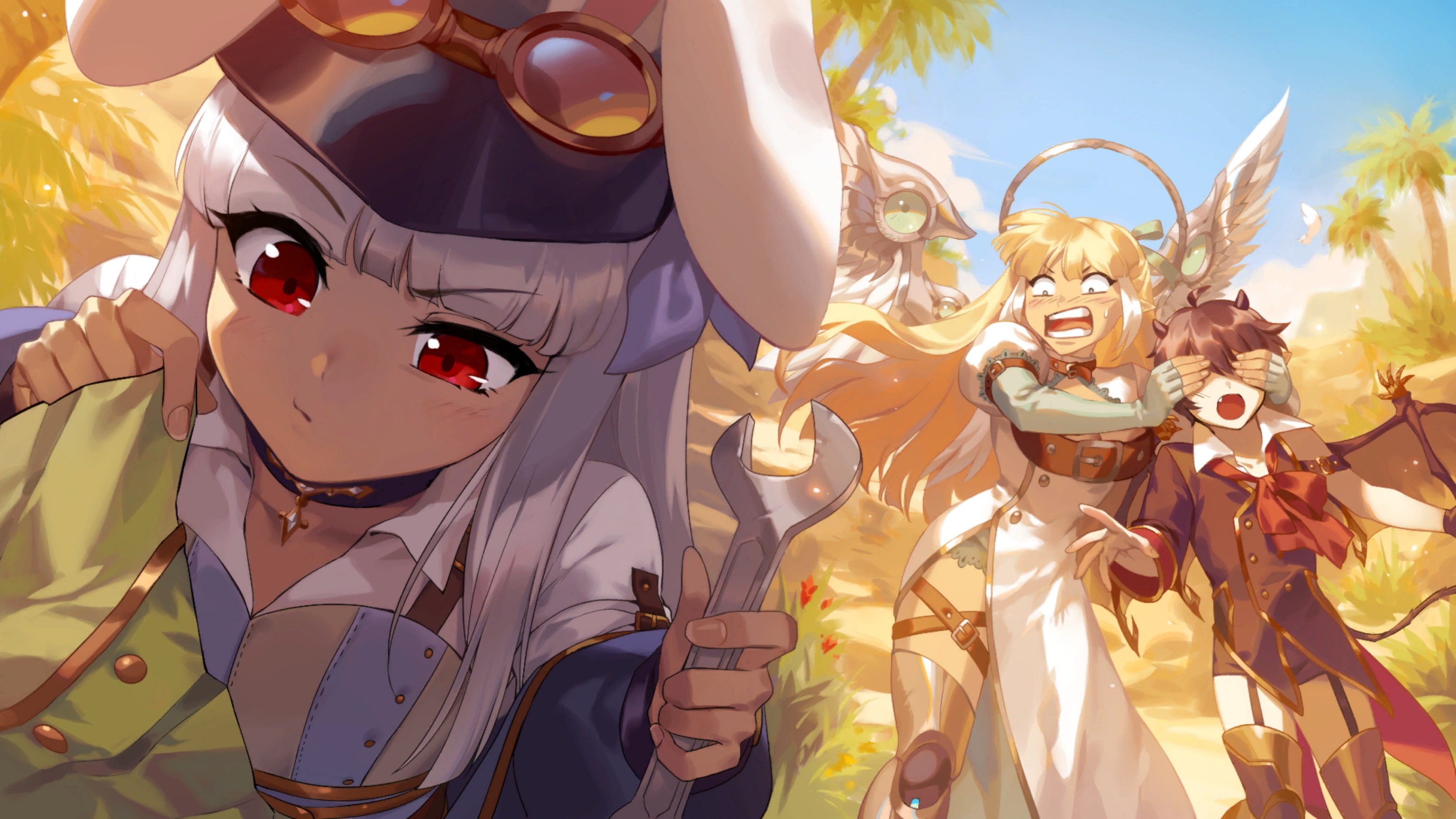 【球盟会】《TEVI》和赤瞳、白发、兔耳的白丝萝莉一起冒险吧