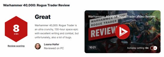 《戰錘40K：行商浪人》IGN8分-第1張