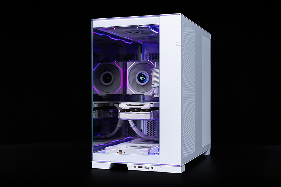 全面可视化，联力 O11D EVO RGB & TL LCD 积木风扇装机展示