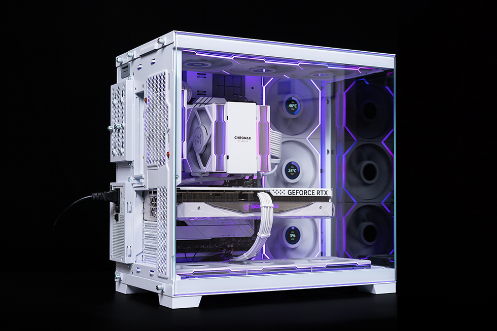 全面可视化，联力 O11D EVO RGB & TL LCD 积木风扇装机展示