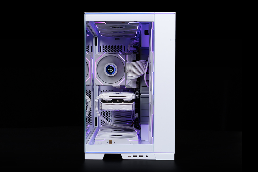 全面可视化，联力 O11D EVO RGB & TL LCD 积木风扇装机展示