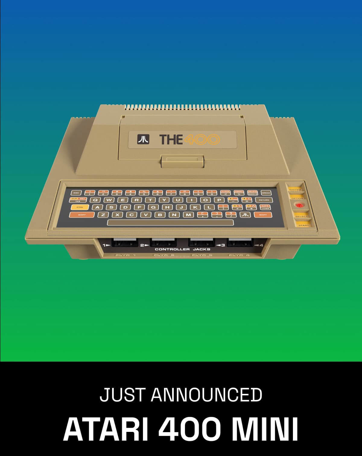 【主机游戏】经典《Atari 400 Mini》复刻主机公开 预定三月北美发售