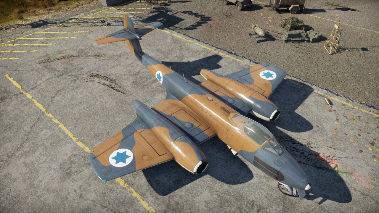 【战争雷霆】战雷维基-29 流星F Mk.8 Meteor F.8(以色列）-第0张