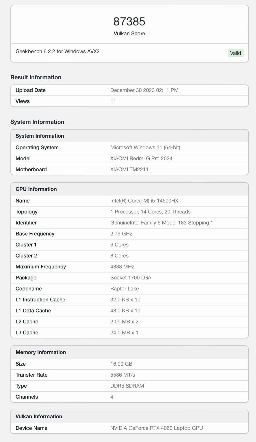 小米Redmi G Pro 2024游戏本3月4日发布：i9-14900HX + RTX 4060