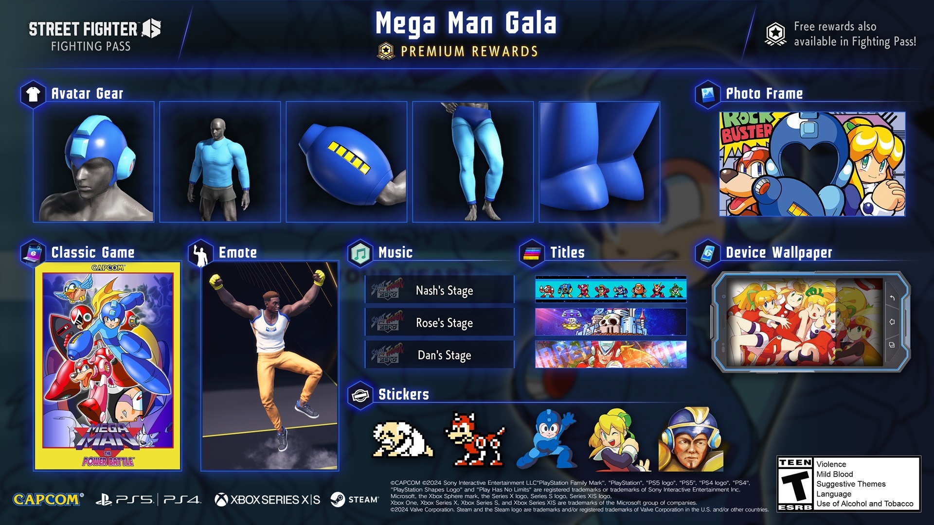 《街頭霸王6》 3月格鬥通行證"Mega Man節"現已推出！-第1張