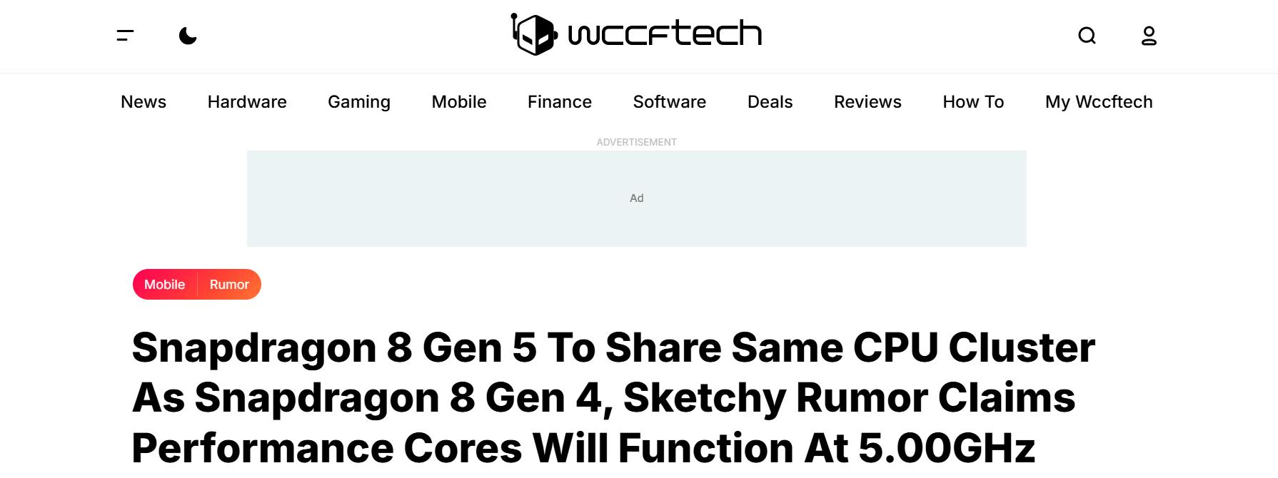 骁龙8 Gen5爆料已出：主频或将达到5.0GHz-第0张