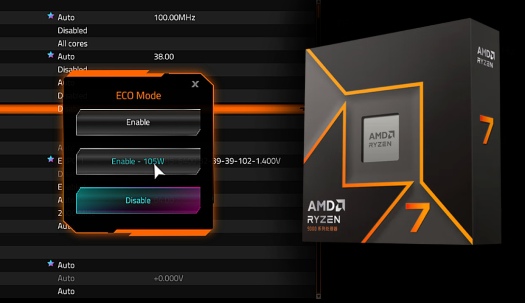 教你解锁锐龙7 9700X的105W模式，性能免费再升级