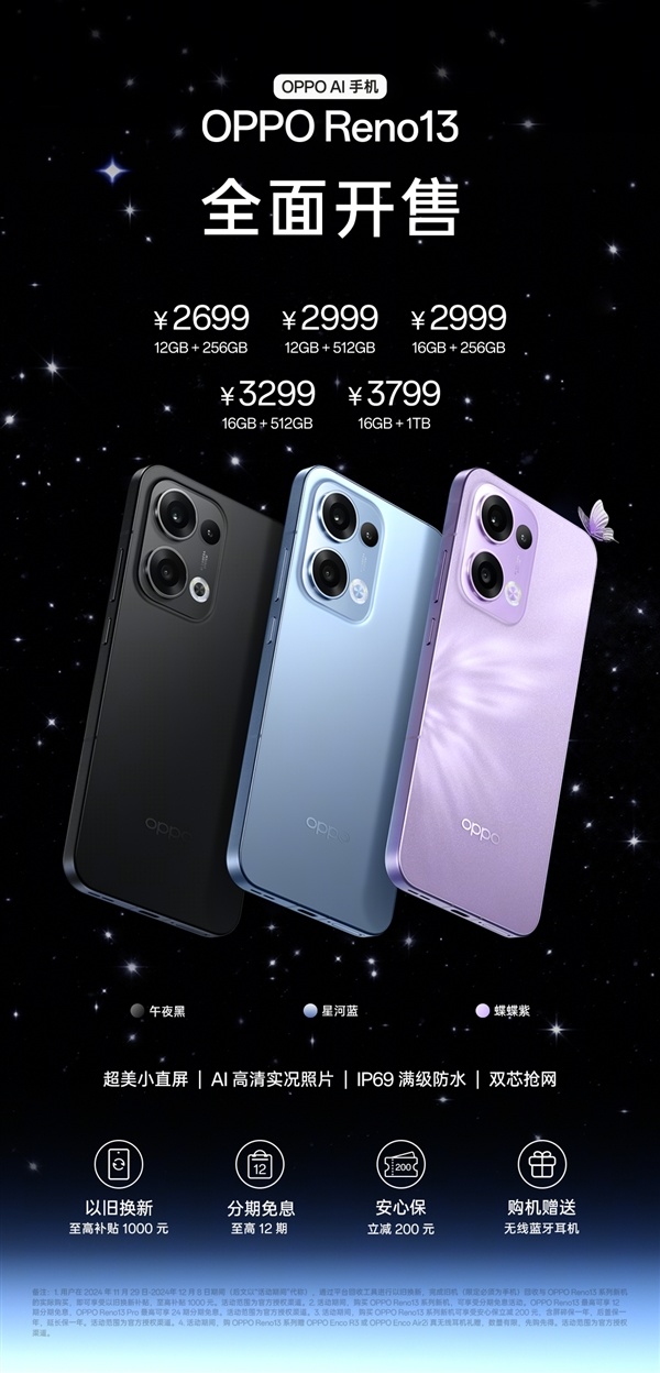 OPPO Reno13系列首销：首发天玑8350 2699元起-第2张