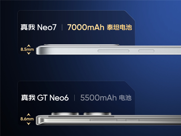 8.5mm塞进7000mAh泰坦电池！真我Neo7证件照出炉-第2张