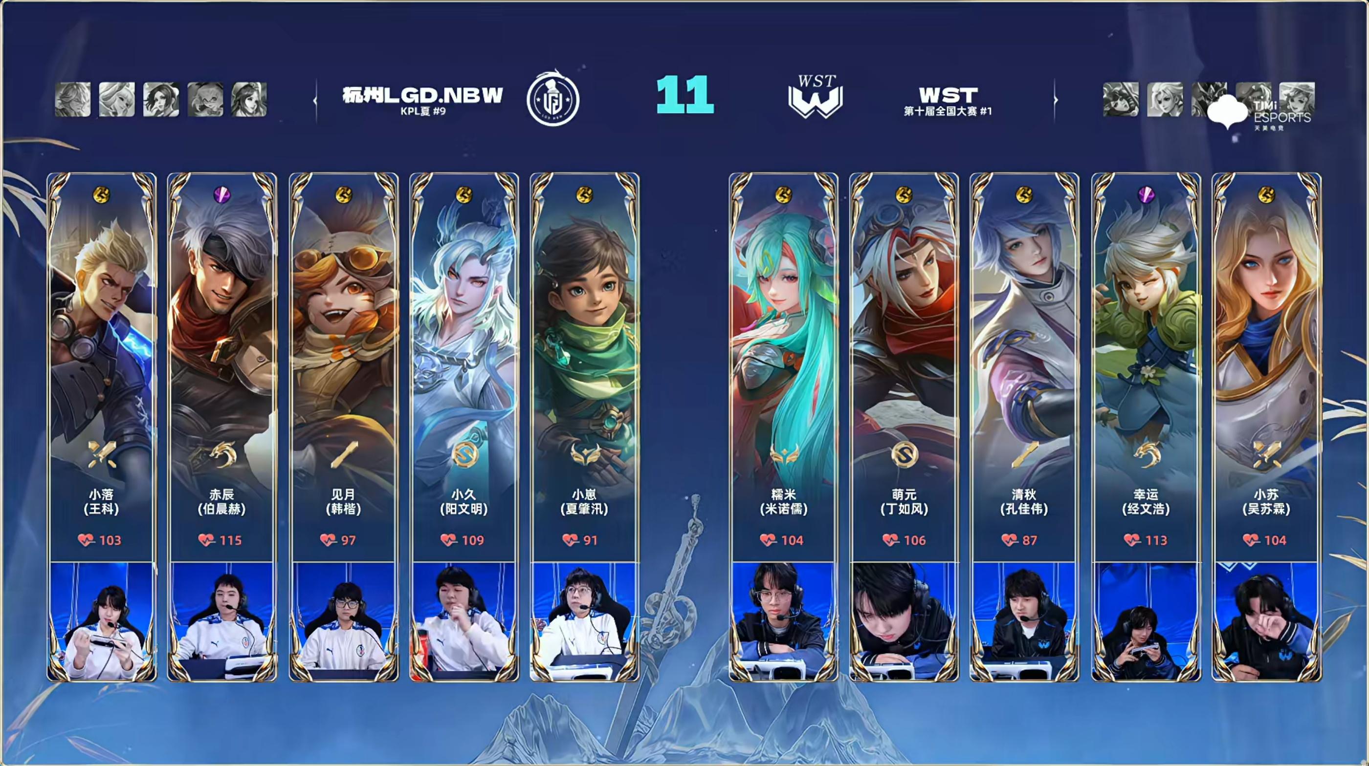 [赛后]LGD.NBW 2-0 WST：司命节奏行云流水，小落关羽刀刀致命