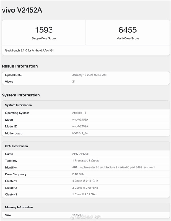 iQOO Z10 Turbo现身跑分平台：确认搭载天玑8400处理器-第0张