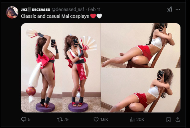 加入街霸6的不知火舞，让官方评论区和玩家一起发癫狂欢