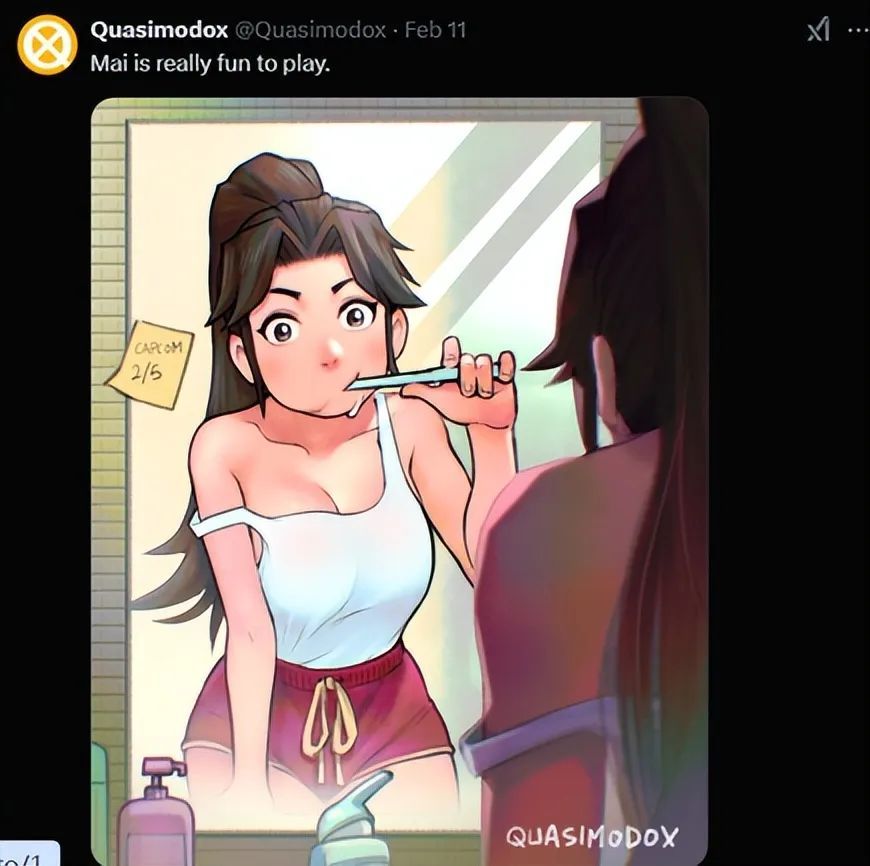 加入街霸6的不知火舞，让官方评论区和玩家一起发癫狂欢