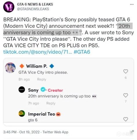 【PC游戏】索尼官方暗示近期或将公开《GTA6》相关内容-第0张
