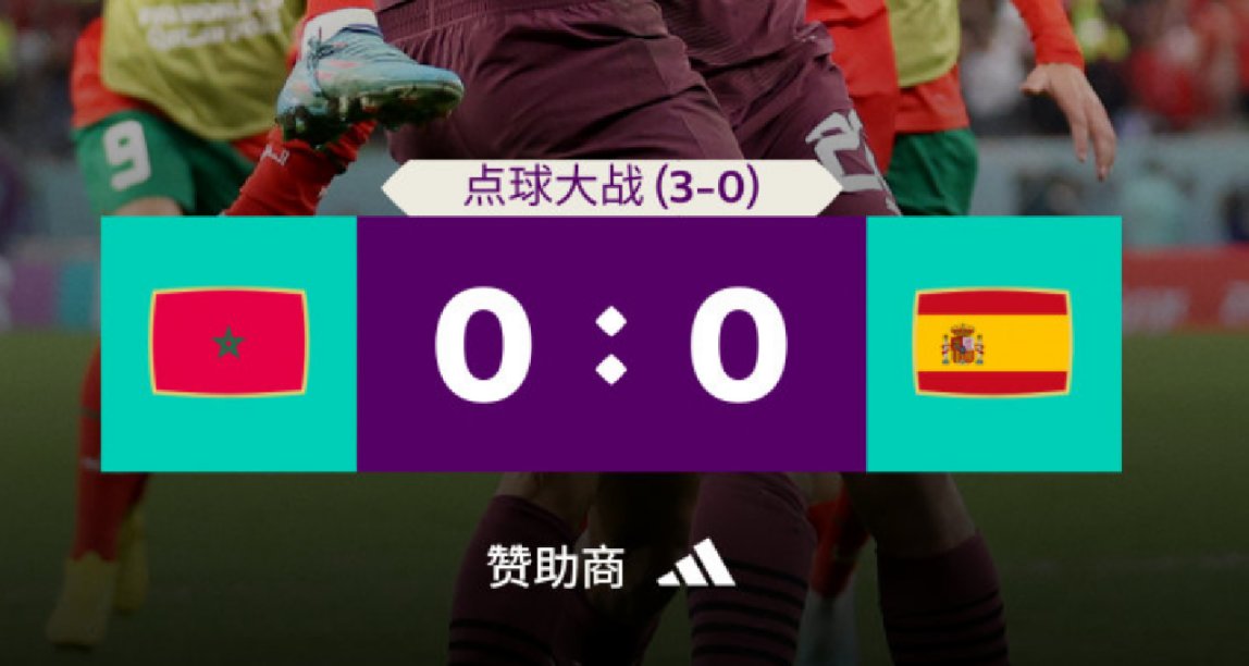 世界杯点球大战：西班牙 0-3 摩纳哥，三度失点爆冷惨遭淘汰！