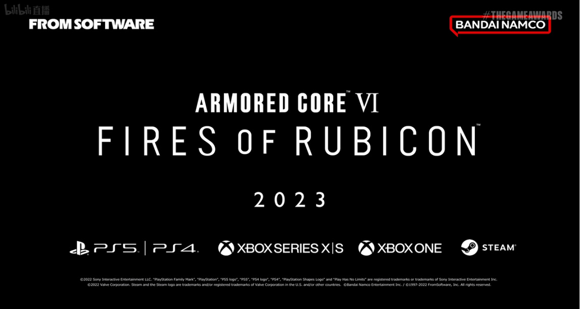 TGA 2022公布宫崎英高新作《装甲核心6》将于2023年发售