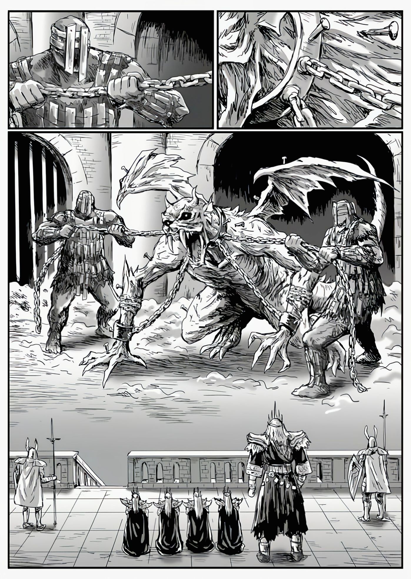 【漫画】黑暗之魂：猎龙战争（chap5坚石哈维尔-chap6太阳骑士）-第6张