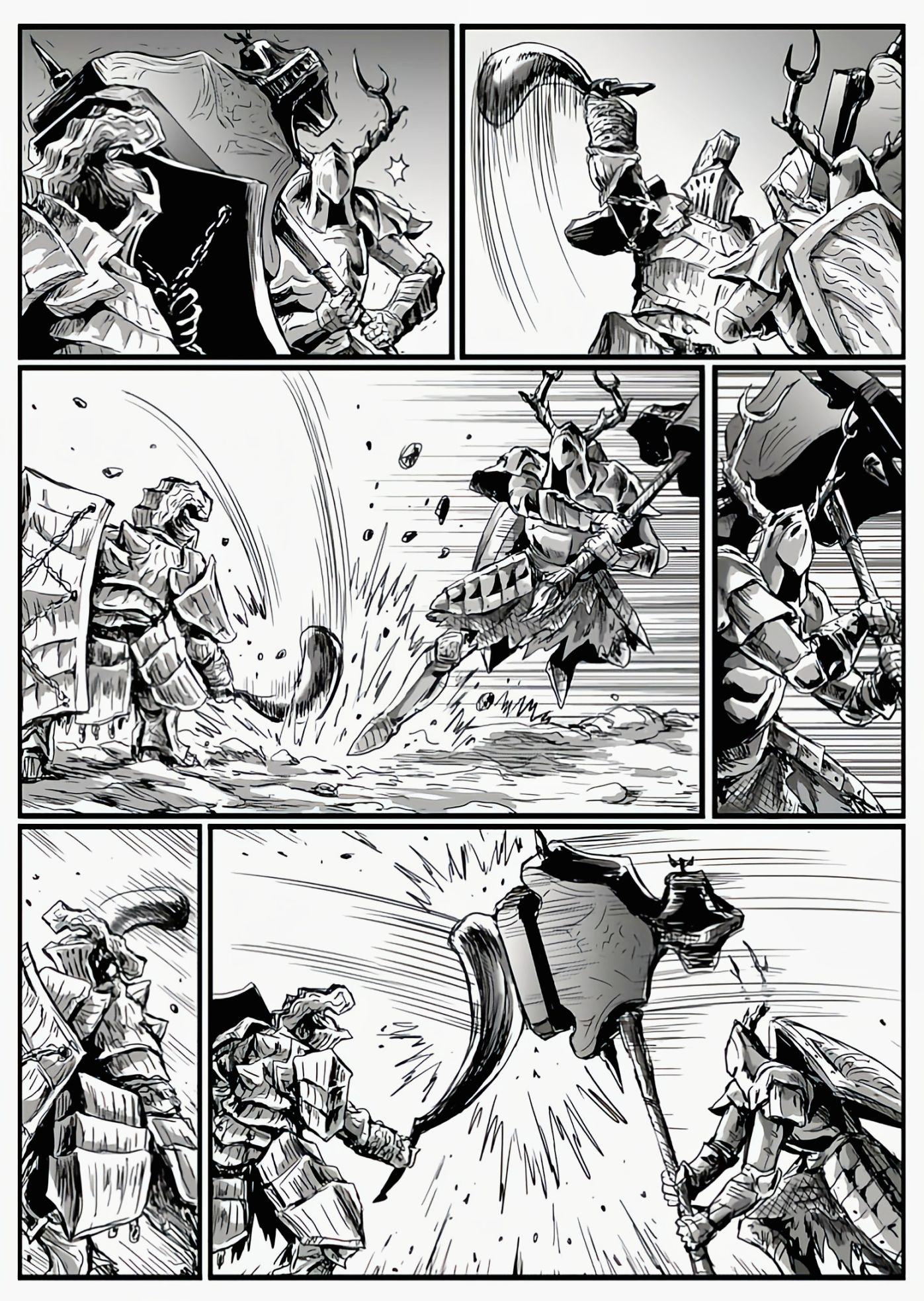 【漫画】黑暗之魂：猎龙战争（chap9银骑士雷多-chap10坚石与大锤-第18张