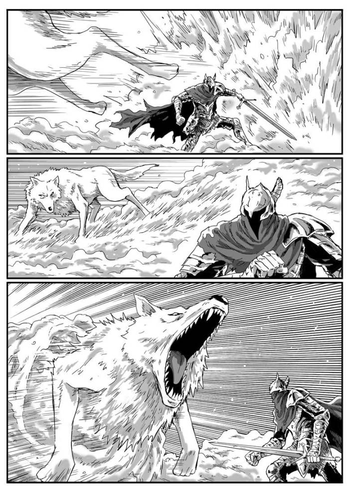 【漫畫】黑暗靈魂：獵龍戰爭（C11狼血-C12巨狼）-第17張