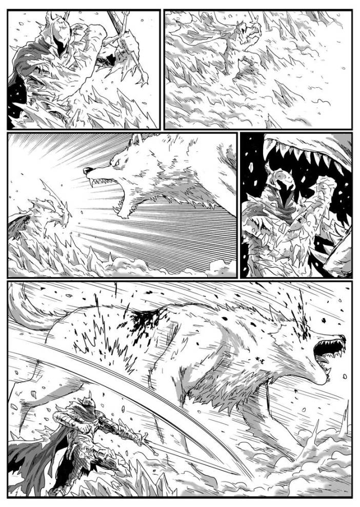 【漫畫】黑暗靈魂：獵龍戰爭（C11狼血-C12巨狼）-第20張