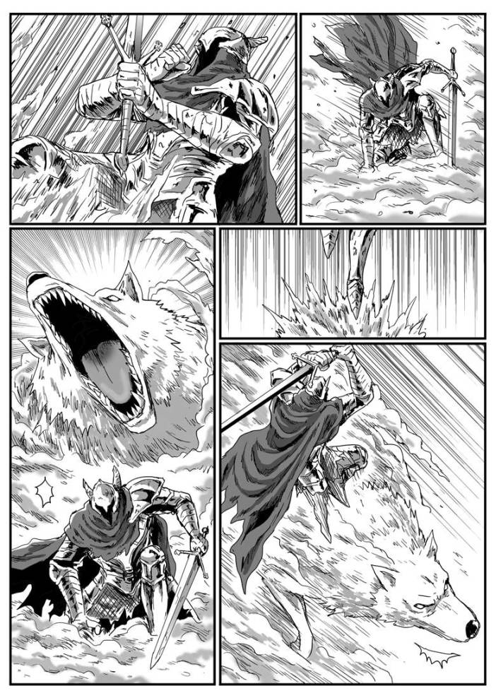 【漫畫】黑暗靈魂：獵龍戰爭（C11狼血-C12巨狼）-第18張