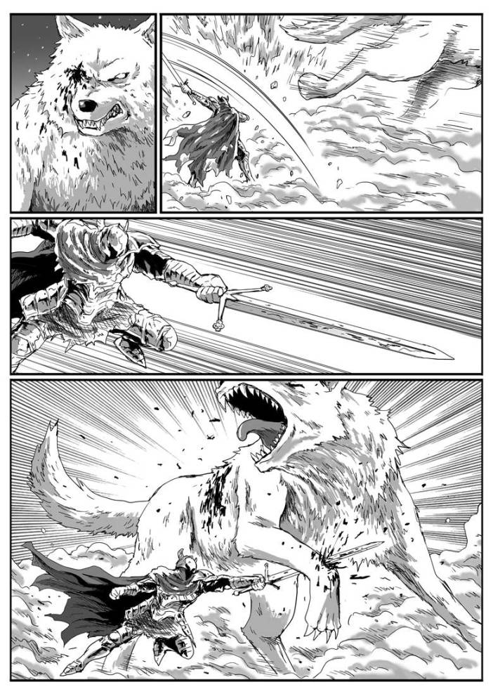 【漫畫】黑暗靈魂：獵龍戰爭（C11狼血-C12巨狼）-第21張