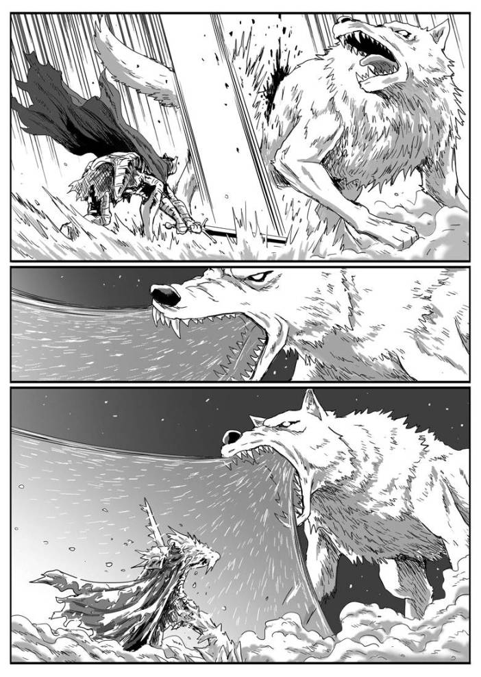 【漫畫】黑暗靈魂：獵龍戰爭（C11狼血-C12巨狼）-第19張