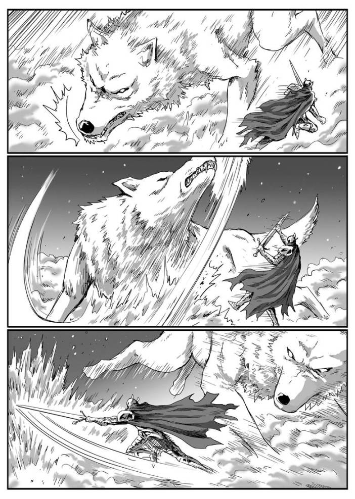 【漫畫】黑暗靈魂：獵龍戰爭（C11狼血-C12巨狼）-第16張