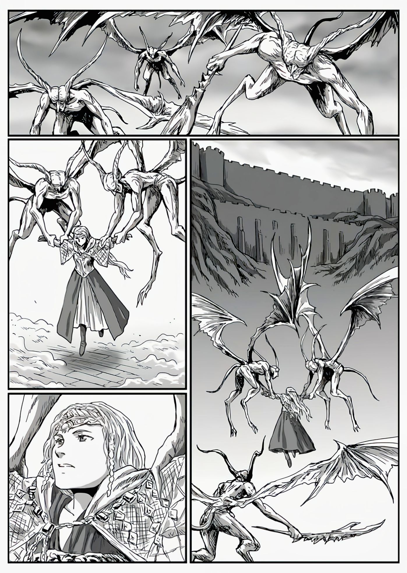 【漫画】黑暗之魂：猎龙战争（C13狼骑士-C14邀请）-第17张